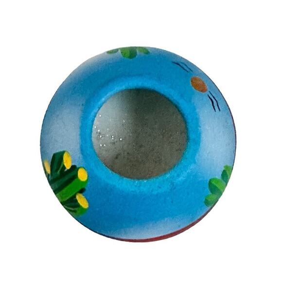 TESA Hand Painted Mini Pottery Vase Desert Scene Cactus Sun Southwest Mexico - Picture 6 of 11